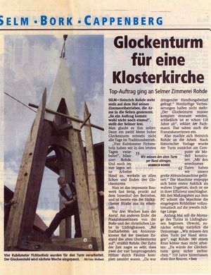 Glockenturm für eine Klosterkirche